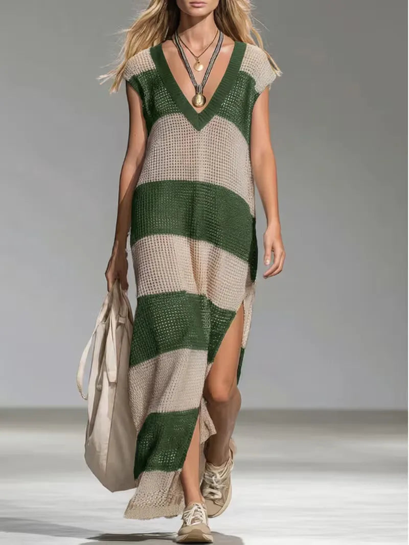Women's Striped Jumper Dress – One Piece Winter Ease in 6 Colours