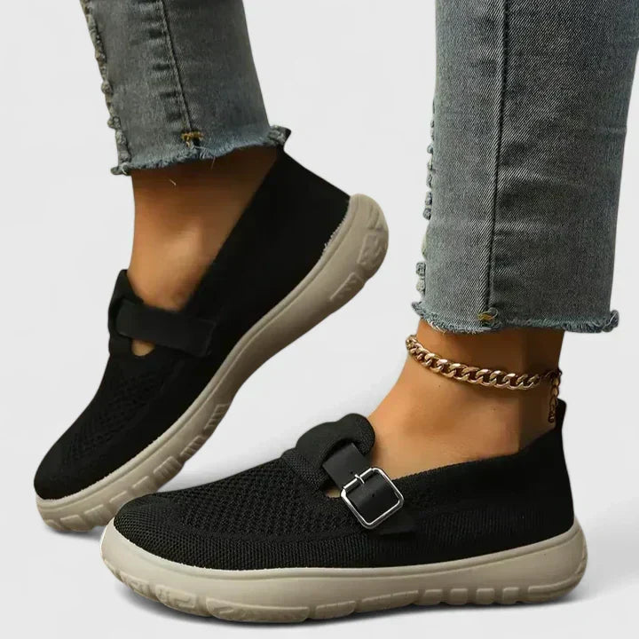 Women's Non-Slip Loafers – Soft Support for Every Step in Black or Brown
