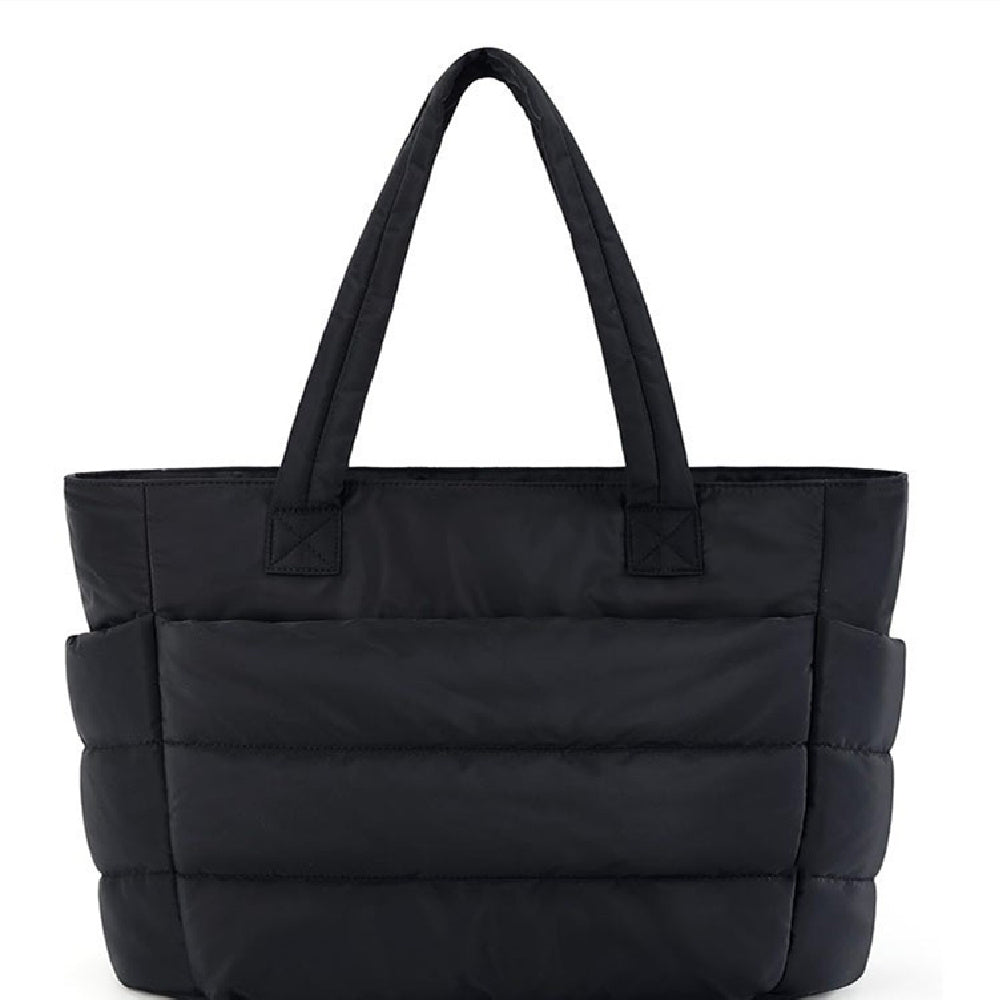 Quilted Tote Bag – Lightweight Padded Shoulder Bag