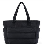 Quilted Tote Bag – Lightweight Padded Shoulder Bag