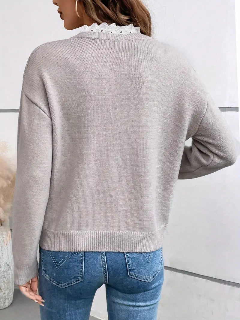 Women's Jumper – Cosy Season Essential in Blue or Burgundy