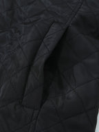 Lined Lightweight Winter Jacket in Black – Quilted City Coat