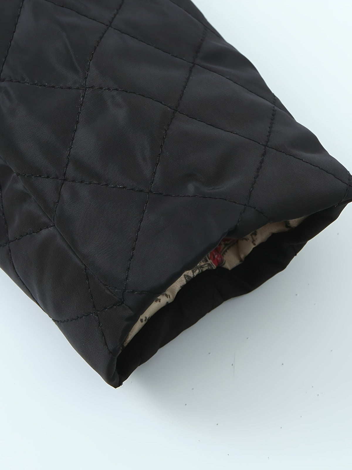 Lined Lightweight Winter Jacket in Black – Quilted City Coat