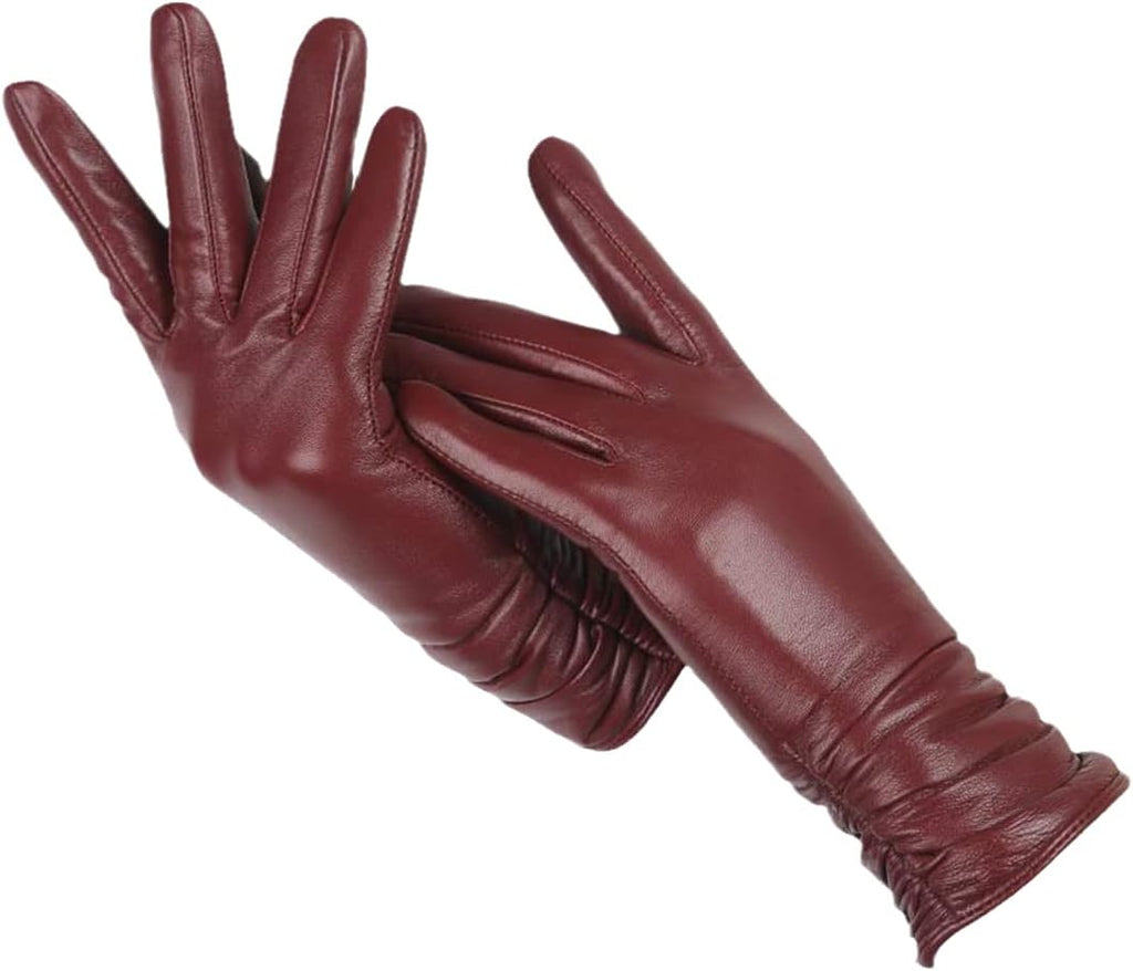 Classic Leather Look Gloves – Elegant Winter Gloves in 10 Colours