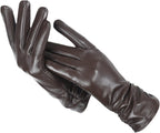 Classic Leather Look Gloves – Elegant Winter Gloves in 10 Colours