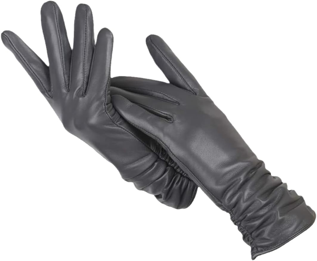 Classic Leather Look Gloves – Elegant Winter Gloves in 10 Colours