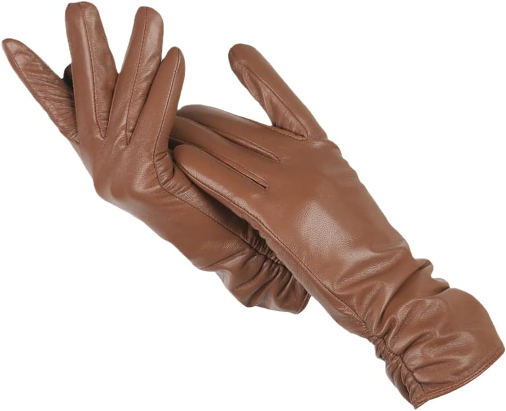 Classic Leather Look Gloves – Elegant Winter Gloves in 10 Colours