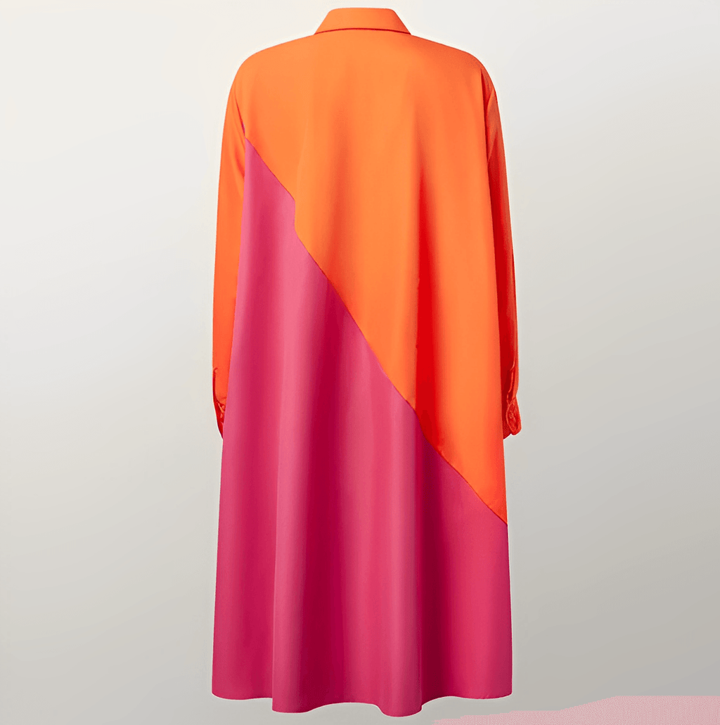 Lapel Collar Elegant Silhouette Autumn Dress | Meave & Ivy