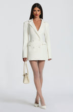 Ivory Blazer Dress – Elegant Tailored Occasion Dress | Meave & Ivy
