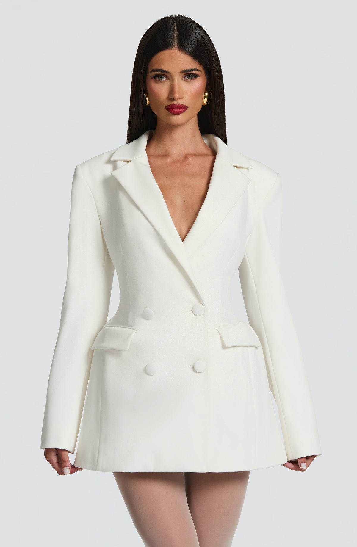 Ivory Blazer Dress – Elegant Tailored Occasion Dress | Meave & Ivy
