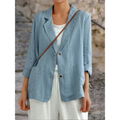Linen Blazer in Blue, Yellow, White or Black – Light Summer Tailoring