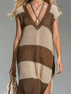 Women's Striped Jumper Dress – One Piece Winter Ease in 6 Colours