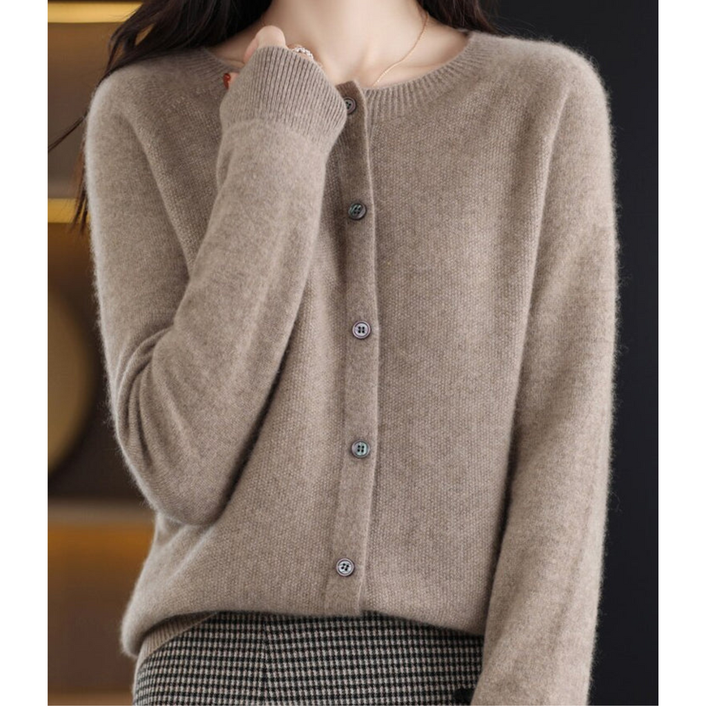 Soft Wool Blend Jumper Cardigan in 12 Colours