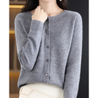 Soft Wool Blend Jumper Cardigan in 12 Colours