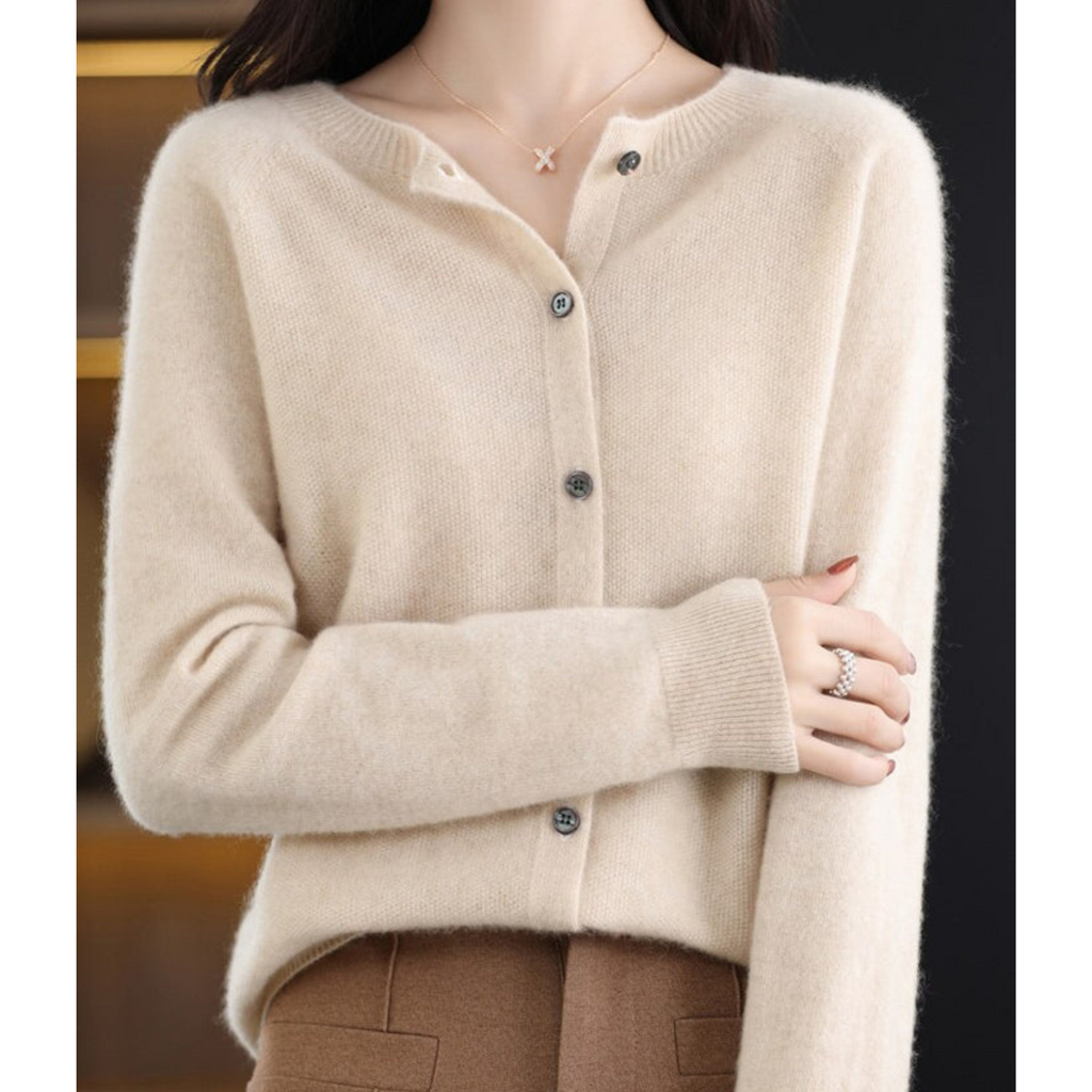 Soft Wool Blend Jumper Cardigan in 12 Colours