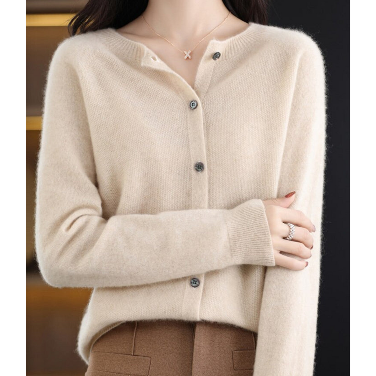 Soft Wool Blend Jumper Cardigan in 12 Colours