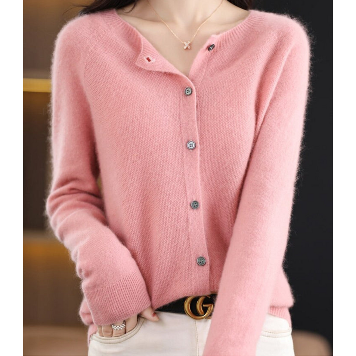 Soft Wool Blend Jumper Cardigan in 12 Colours