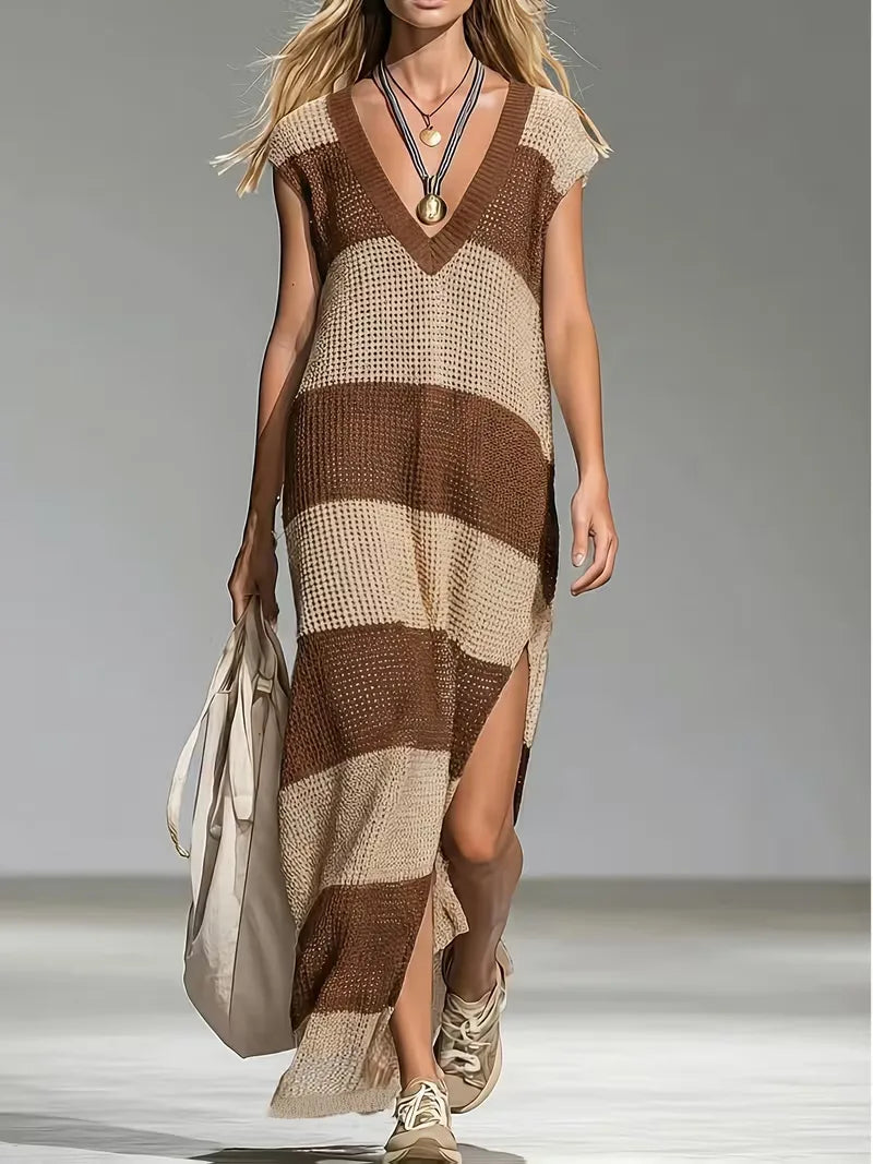 Women's Striped Jumper Dress – One Piece Winter Ease in 6 Colours