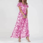 Women's Floral Wedding Guest Summer Maxi Dress | Meave & Ivy