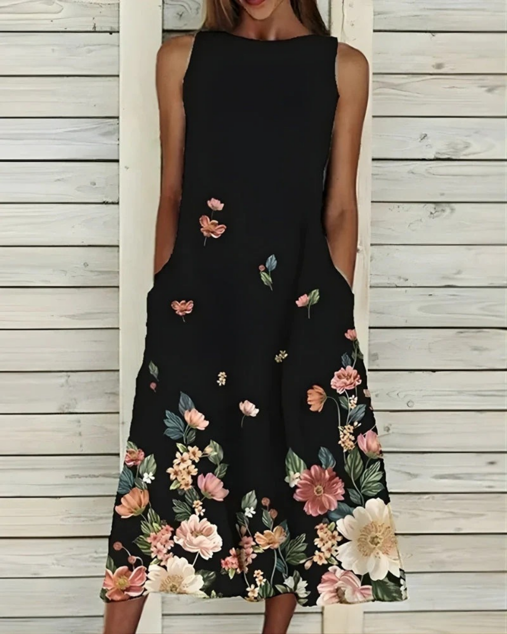 Marissa | Women's Summer Floral Print Midi Dress | Meave & Ivy