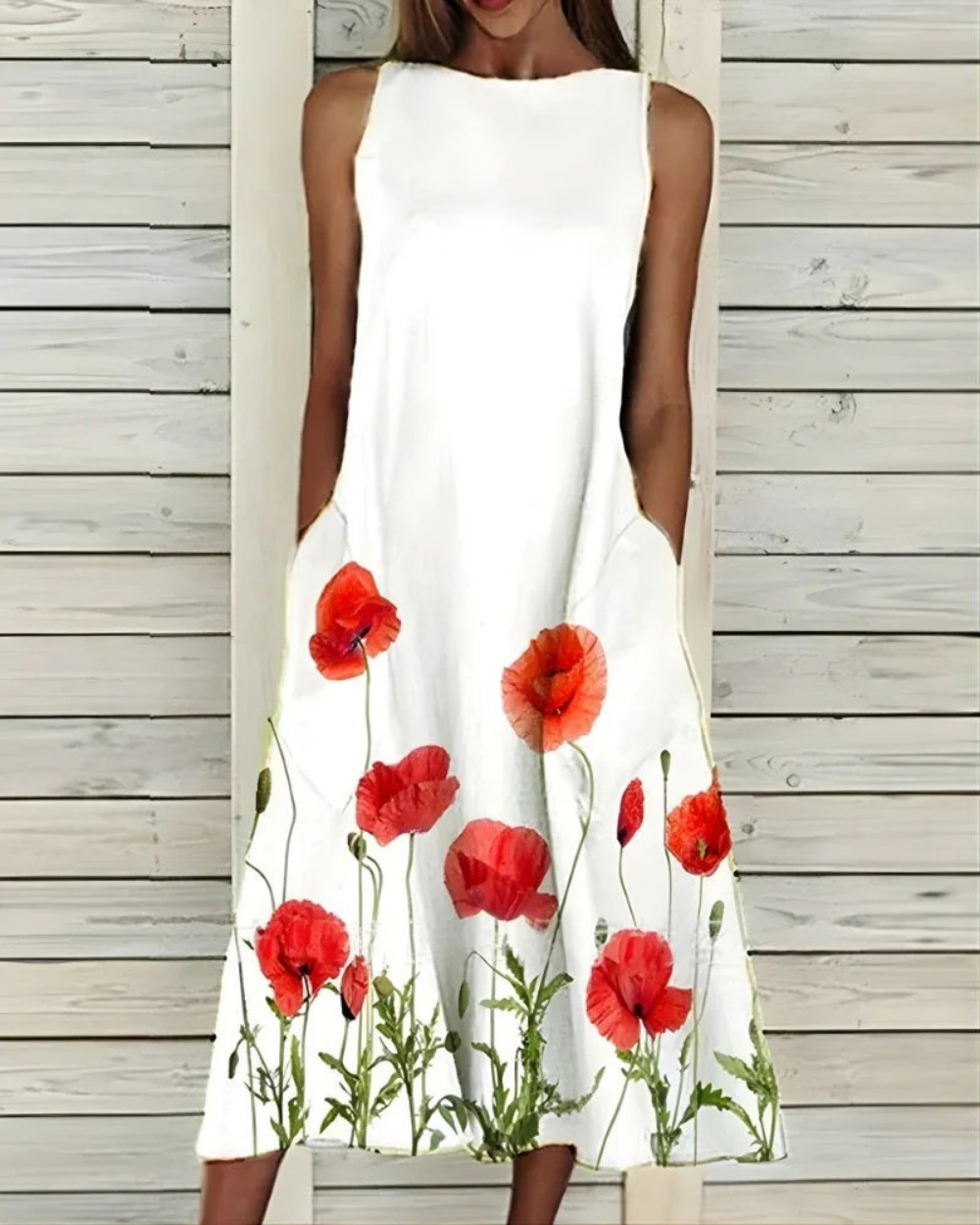 Marissa | Women's Summer Floral Print Midi Dress | Meave & Ivy