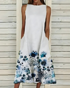 Marissa | Women's Summer Floral Print Midi Dress | Meave & Ivy