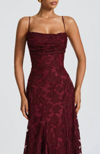 Elegant Satin Maxi Dress - Luxury Evening Gown | Meave & Ivy