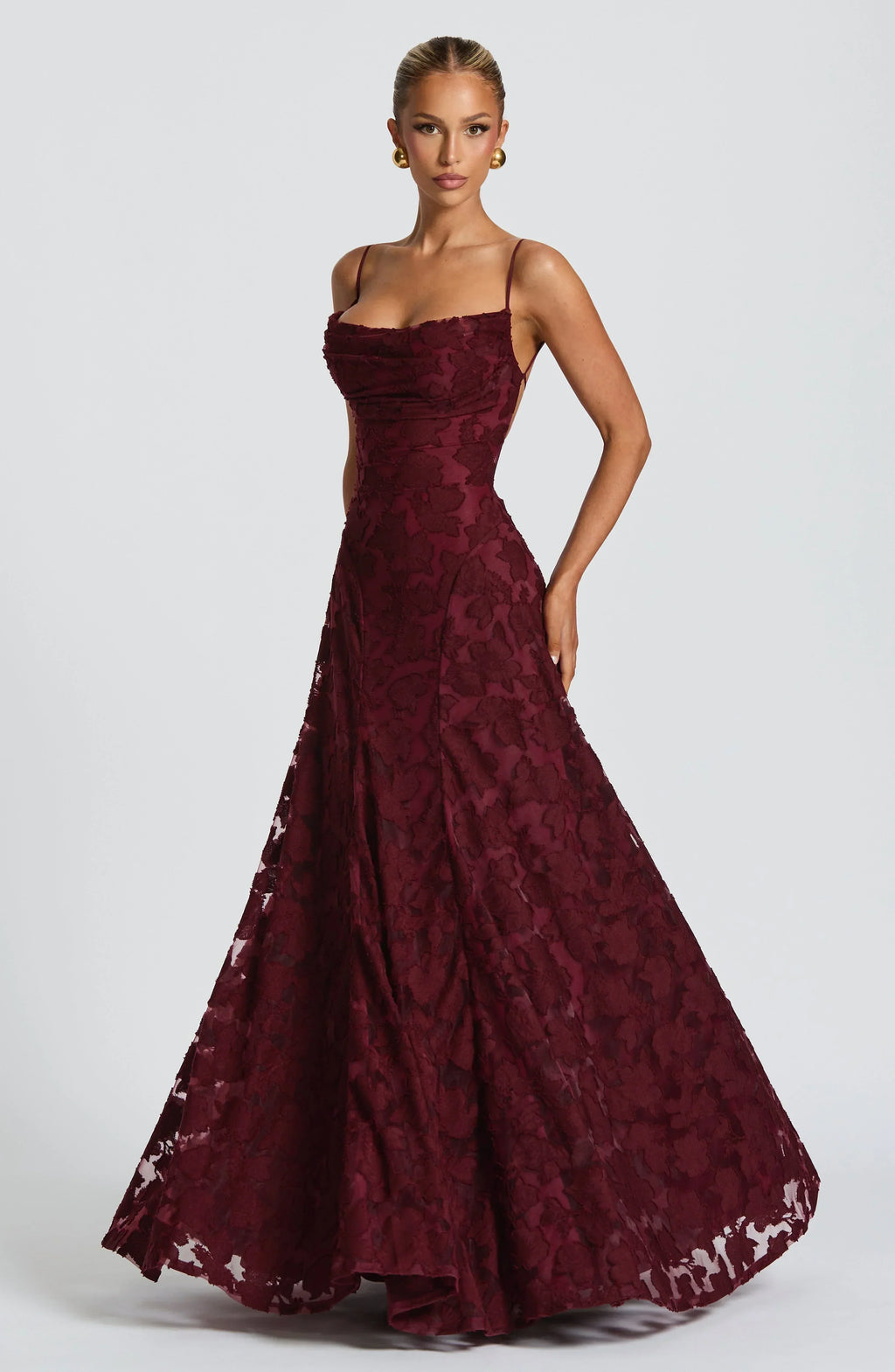 Elegant Satin Maxi Dress - Luxury Evening Gown | Meave & Ivy