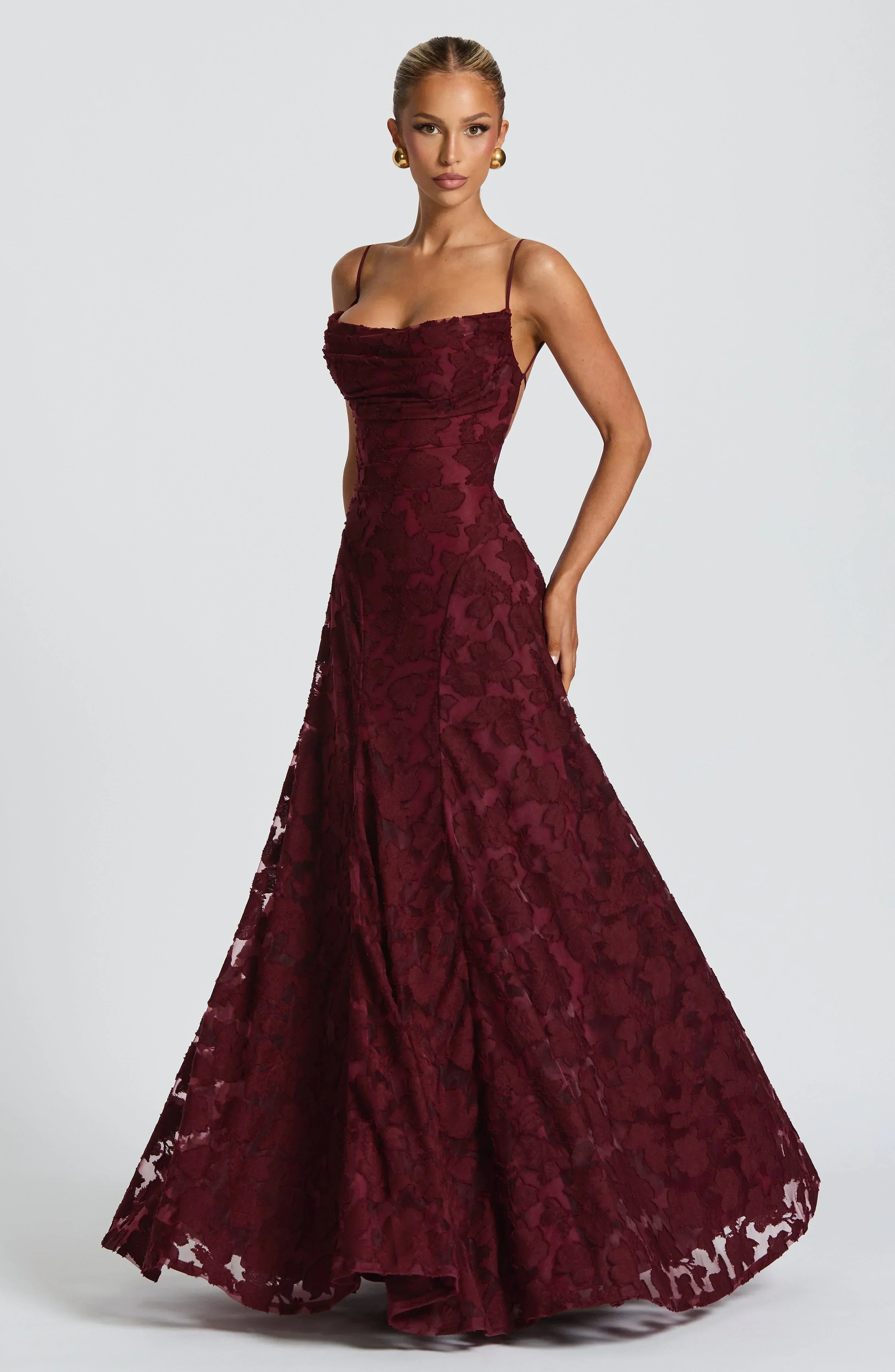 Elegant Satin Maxi Dress - Luxury Evening Gown | Meave & Ivy