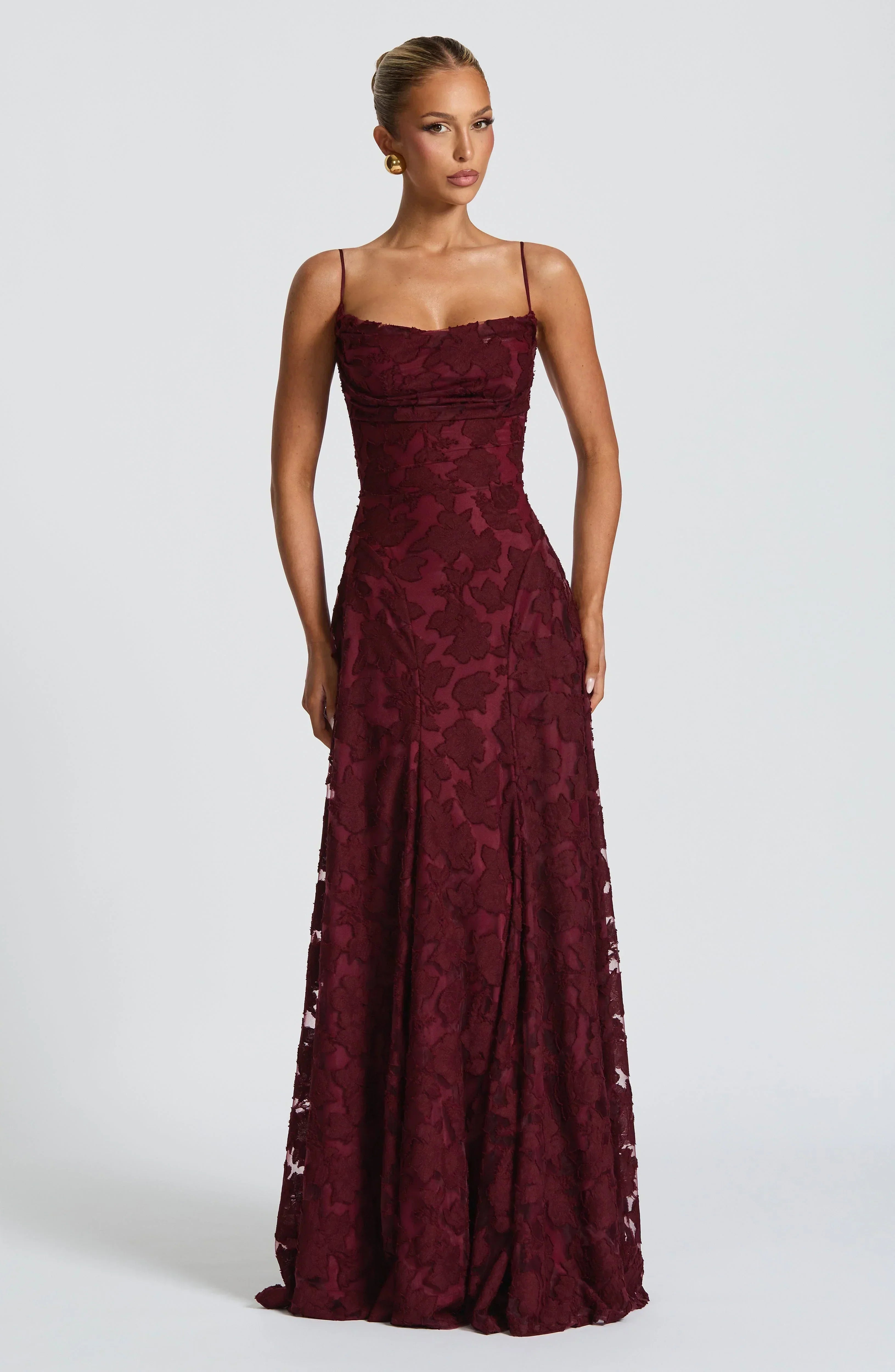 Elegant Satin Maxi Dress - Luxury Evening Gown | Meave & Ivy