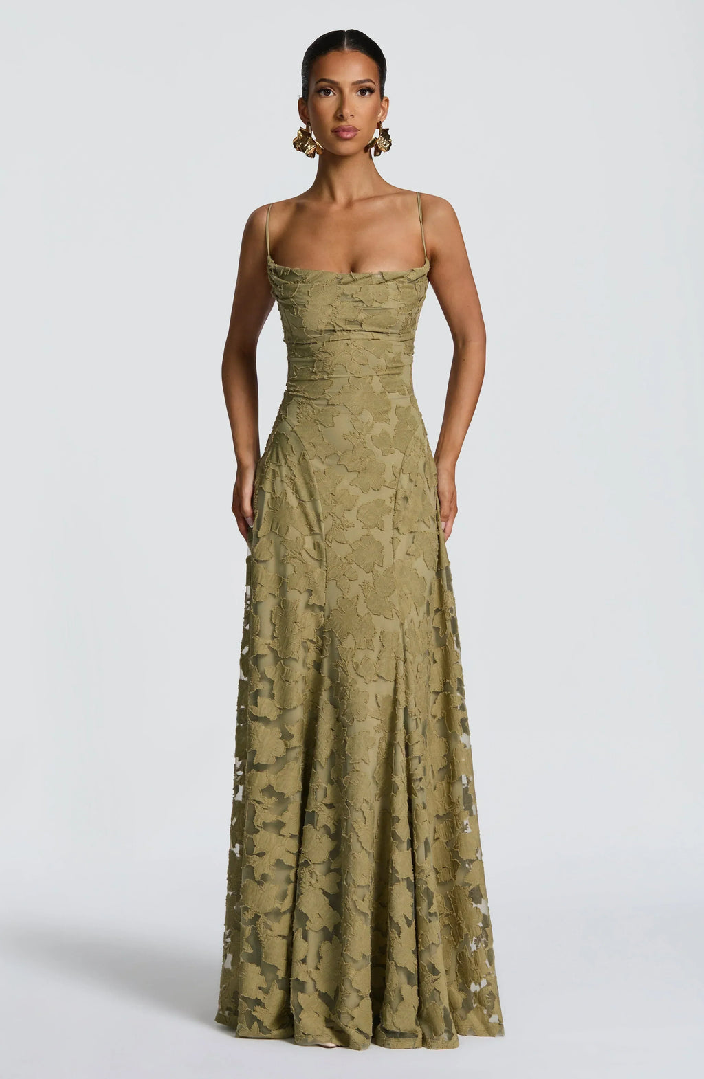 Elegant Satin Maxi Dress - Luxury Evening Gown | Meave & Ivy