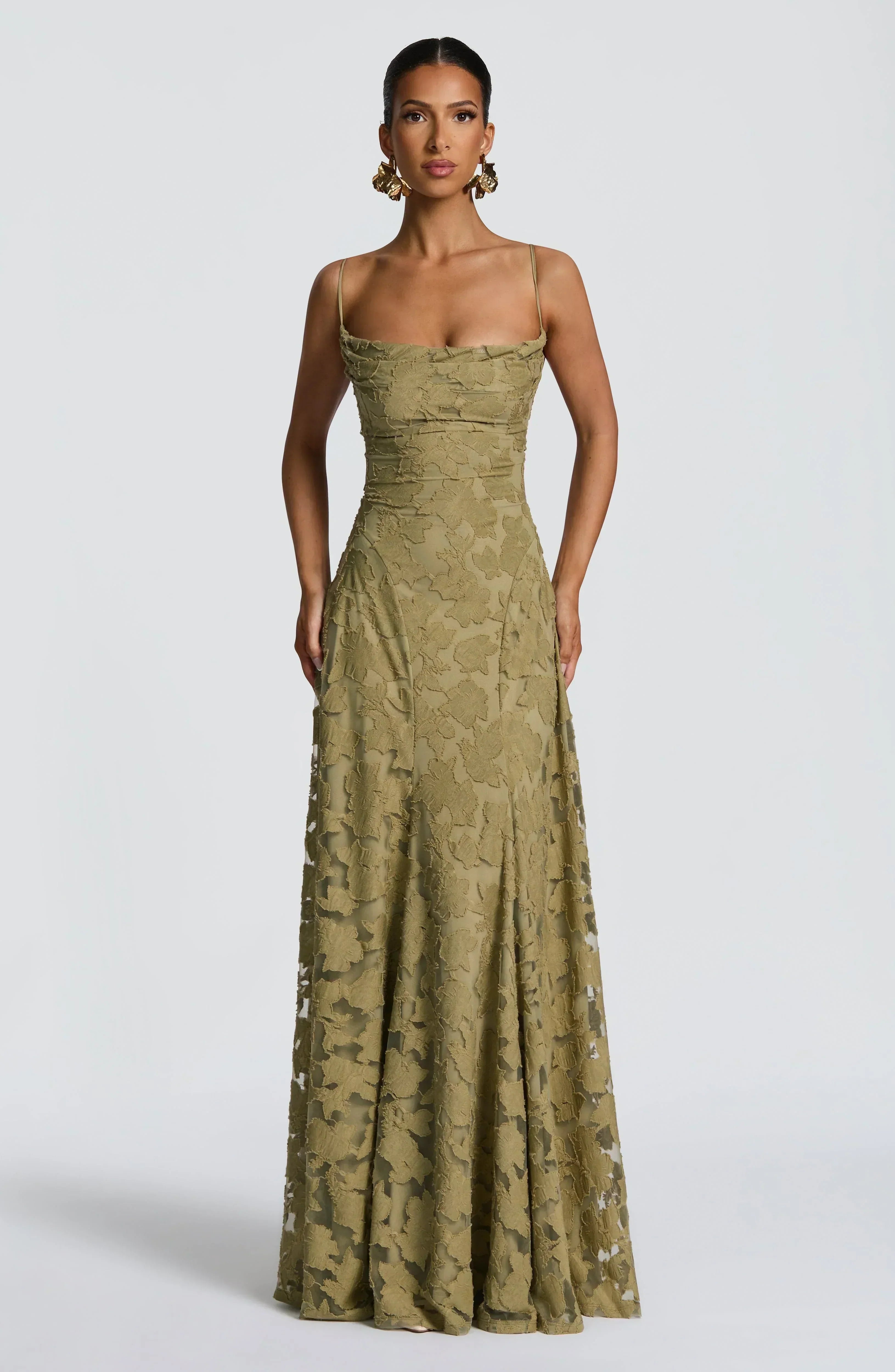 Elegant Satin Maxi Dress - Luxury Evening Gown | Meave & Ivy