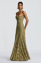 Elegant Satin Maxi Dress - Luxury Evening Gown | Meave & Ivy