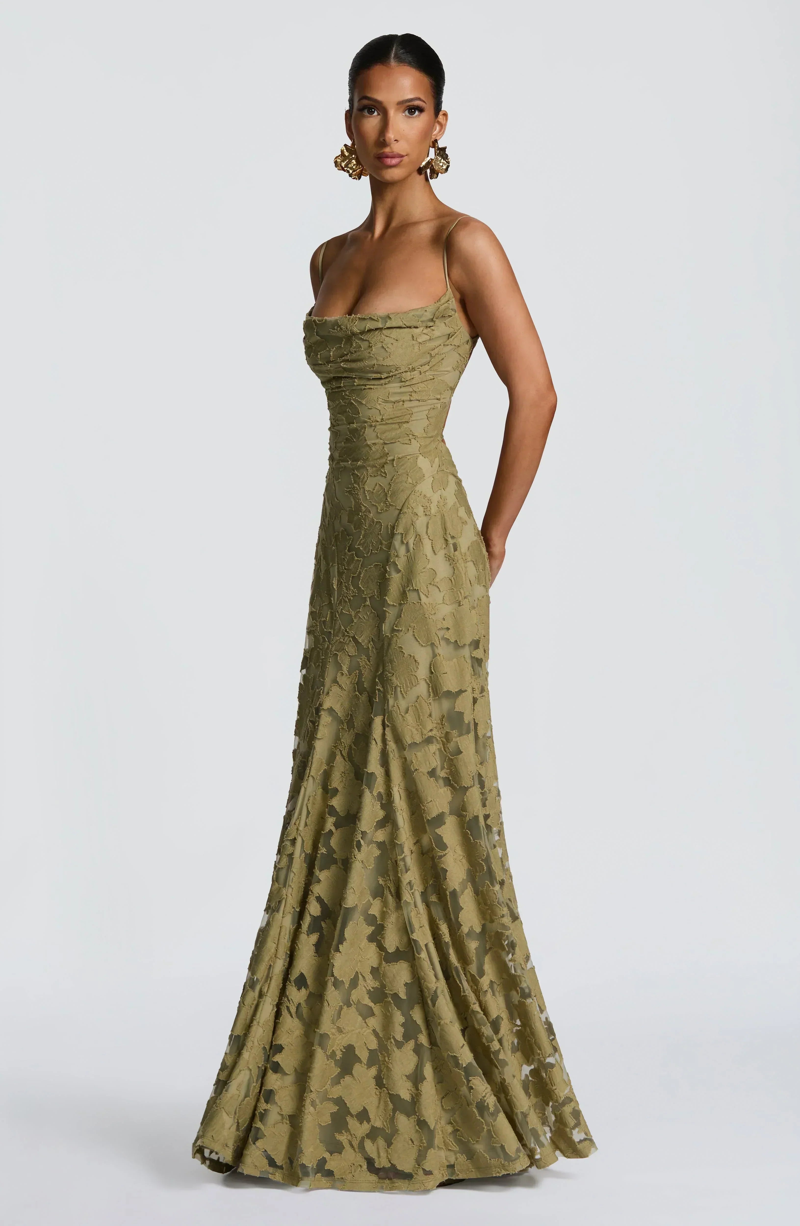 Elegant Satin Maxi Dress - Luxury Evening Gown | Meave & Ivy