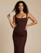 Sculpted Midi Dress – Refined Tailored Fit