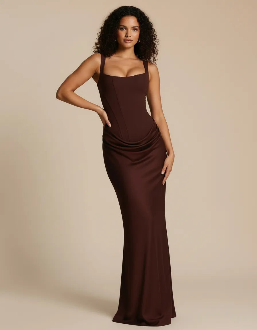 Sculpted Midi Dress – Refined Tailored Fit