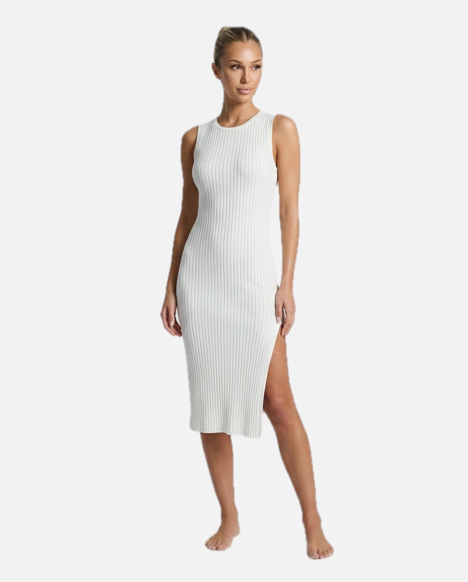 Ribbed Fitted Knit Midi Dress – Women's Wedding Guest Midi Dress