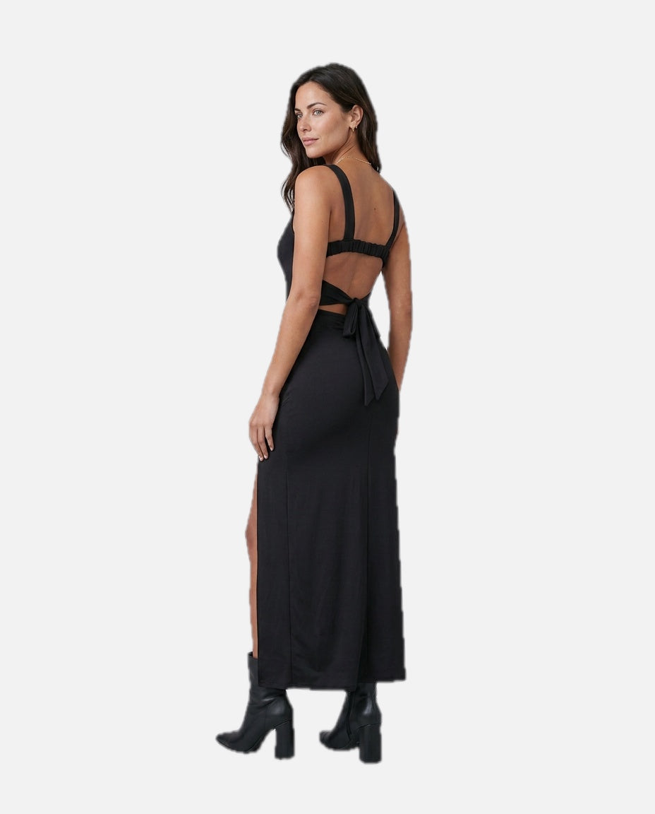 Open Back Fitted Maxi Dress – Women's Wedding Guest Maxi Dress