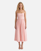 Spaghetti Strap Low Back Midi Dress – Women's Wedding Guest Midi Dress