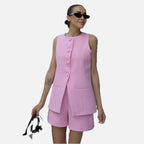 Button-Up Vest Top – Women's Summer Vest Top