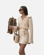 V-Neck Hollow Out Dress – Women's Summer Dress