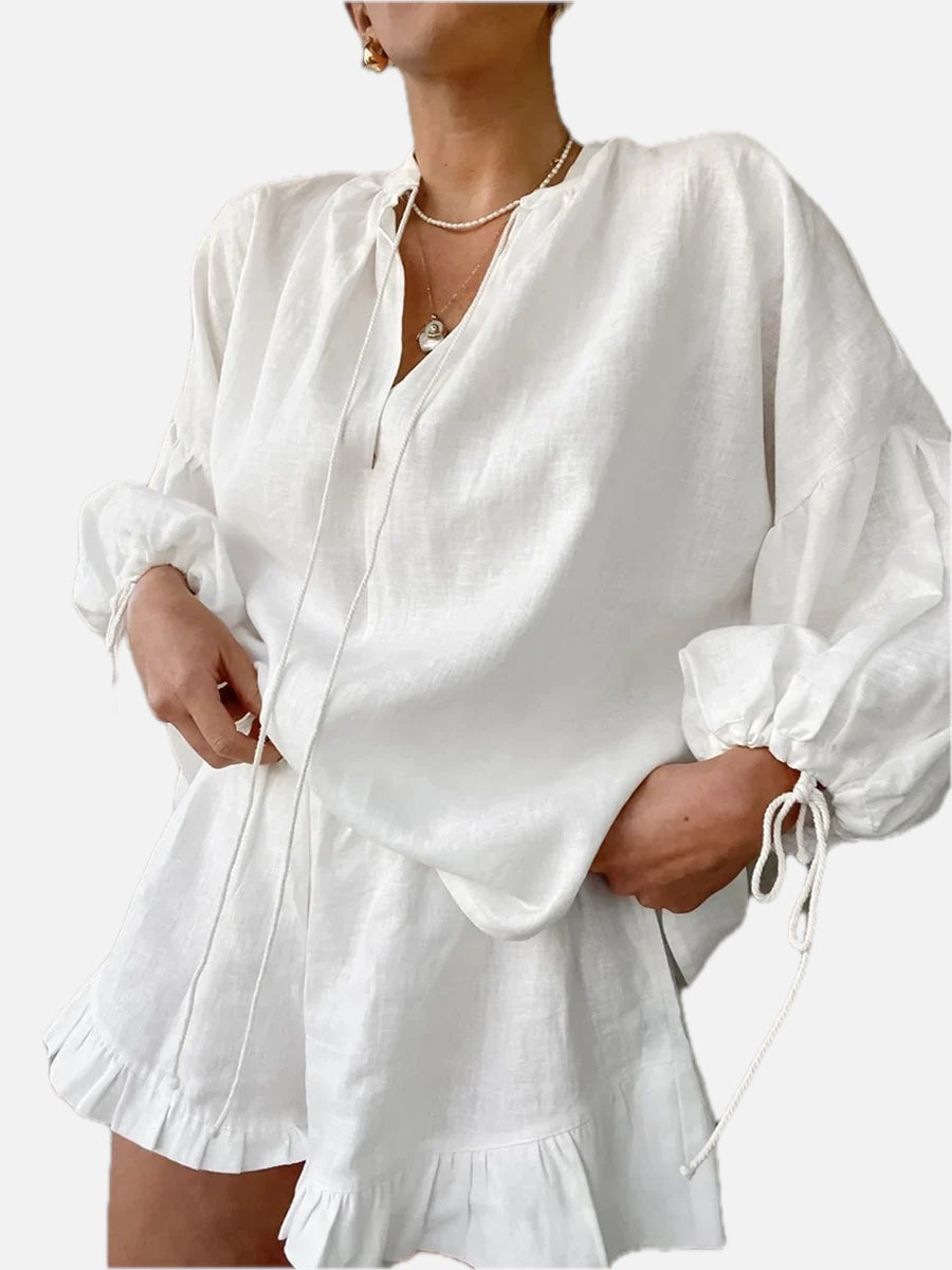 Ruffle Shorts Set – Women's Summer Co-ord Set