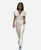 Ruffle Sleeves Midi Dress – Women's Summer Midi Dress