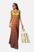 Sunset Knit Maxi Dress – Women's Summer Maxi Dress