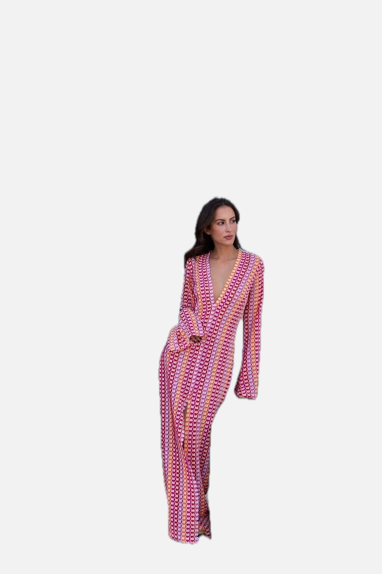 Stripe Maxi Dress – Women's Summer Maxi Dress