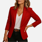 Fitted One-Button Slim-Fit Blazer