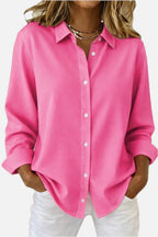 Classic Button-Up Long-Sleeve Shirt