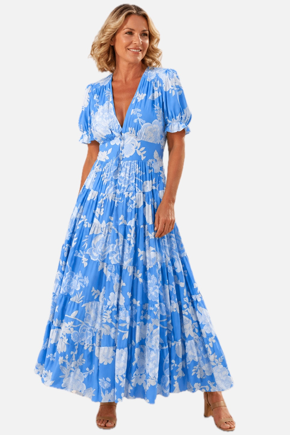 V-Neck Maxi Dress – Women's Summer Beach & Holiday Dress | Meave & Ivy