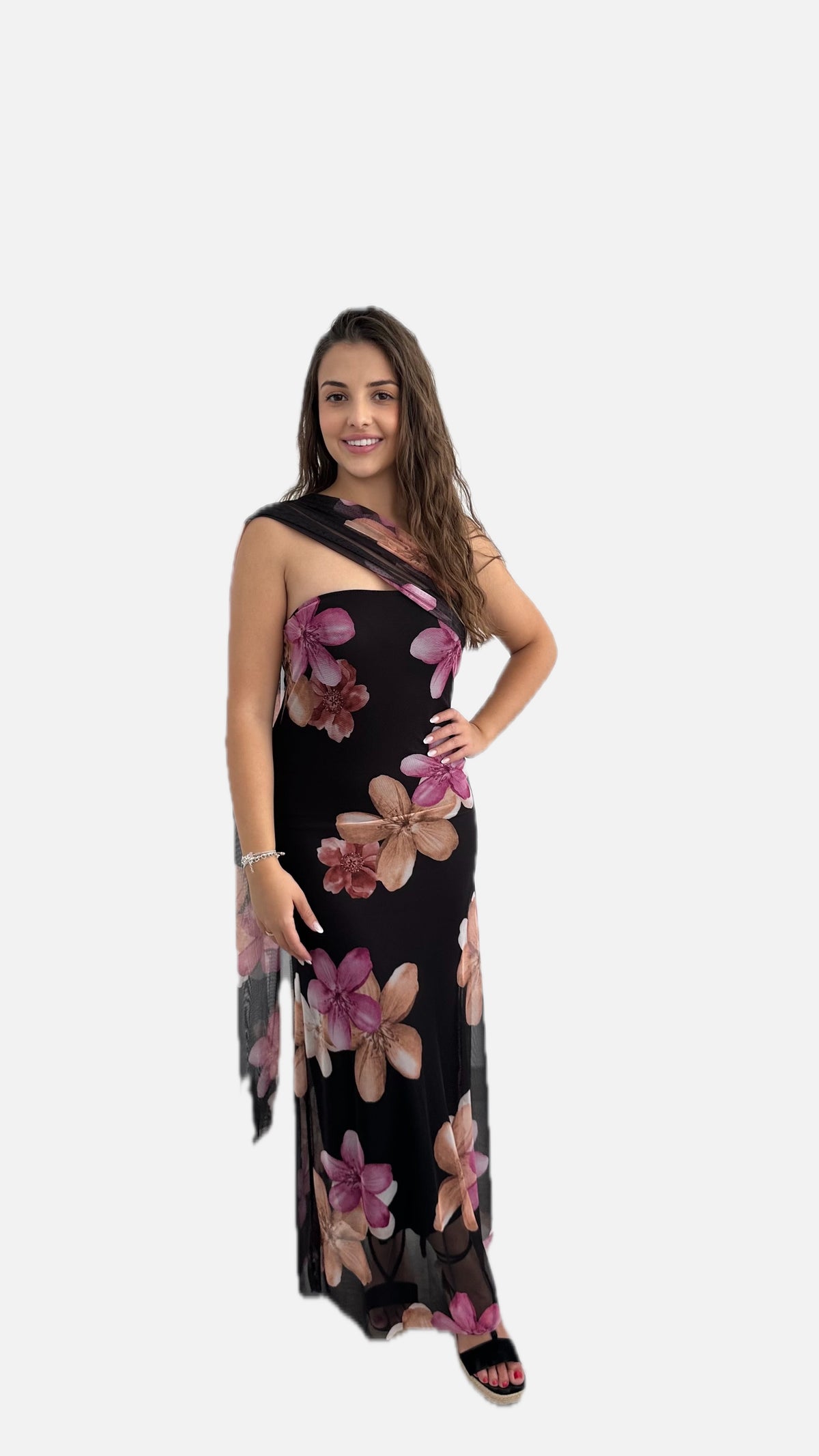 Black One Size Adjustable Fit Straight Silhouette Dress | Meave & Ivy