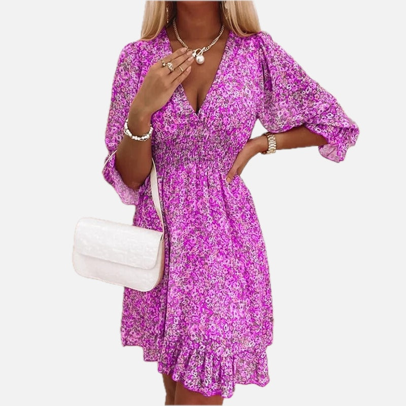 Multicolour Vibrant Autumn Dress | Meave & Ivy